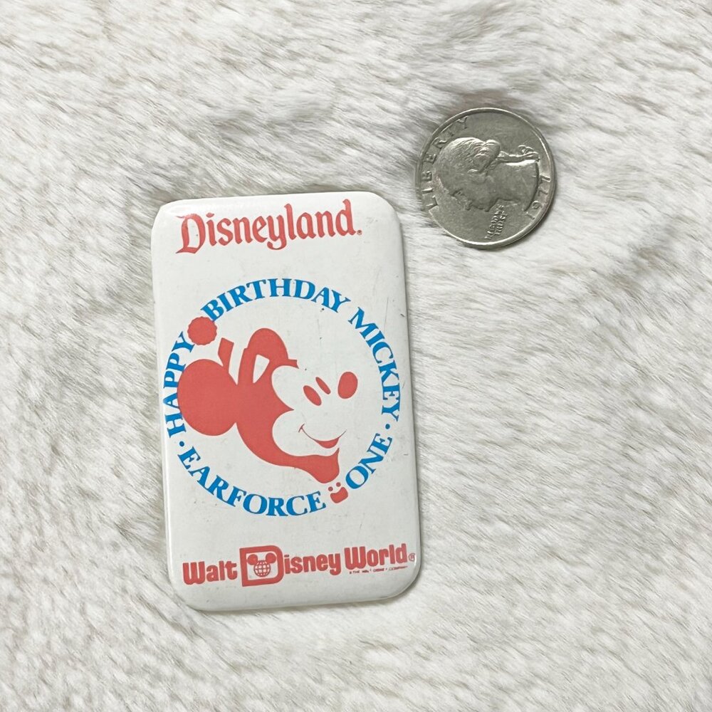🔮 5/$25 Vintage Disney Parks Happy Birthday Mickey Earforce One‎ Pin - Picture 2 of 2